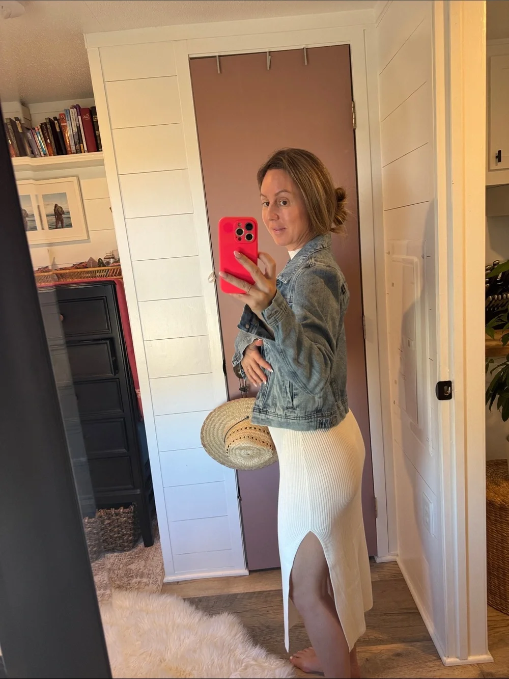 Free People Light Wash Blue Denim Jacket - Picture 10 of 11